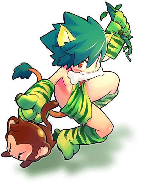 green tiger character